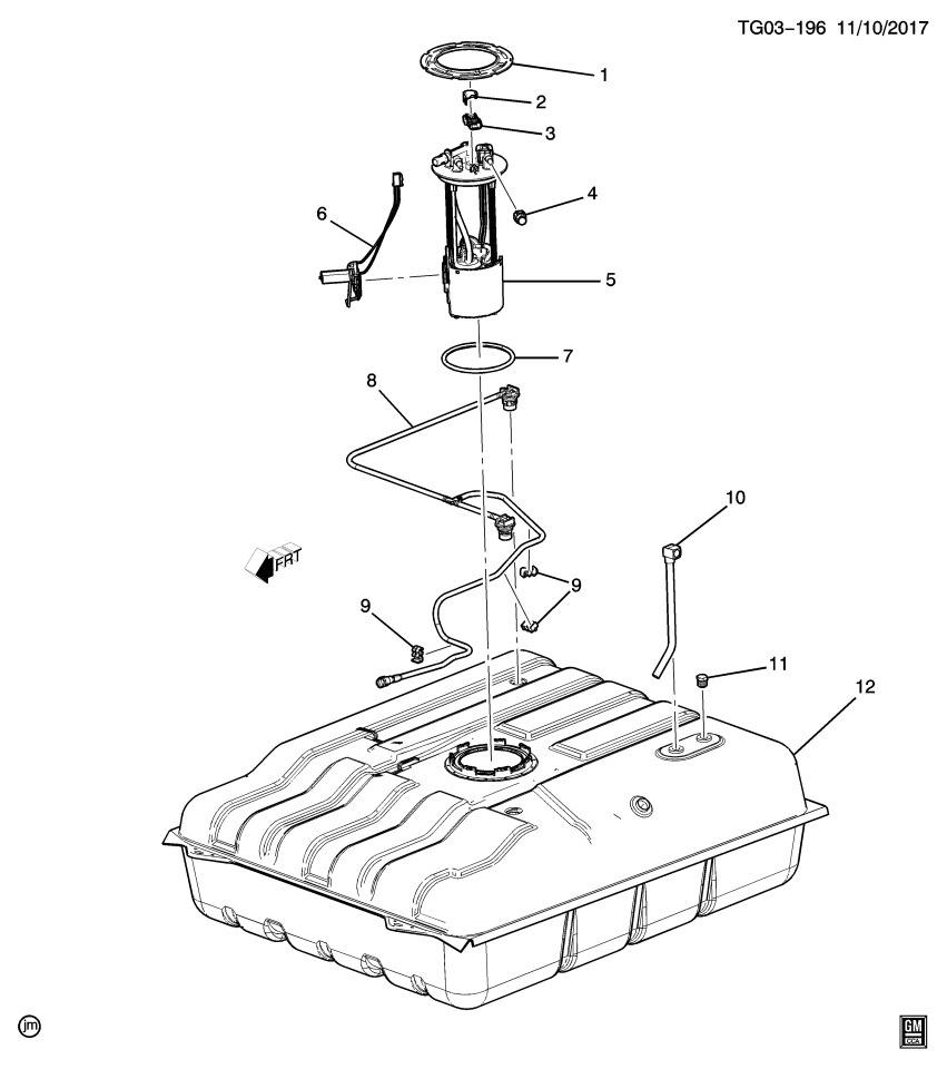 GM 87848344 TANK ASM-FUEL