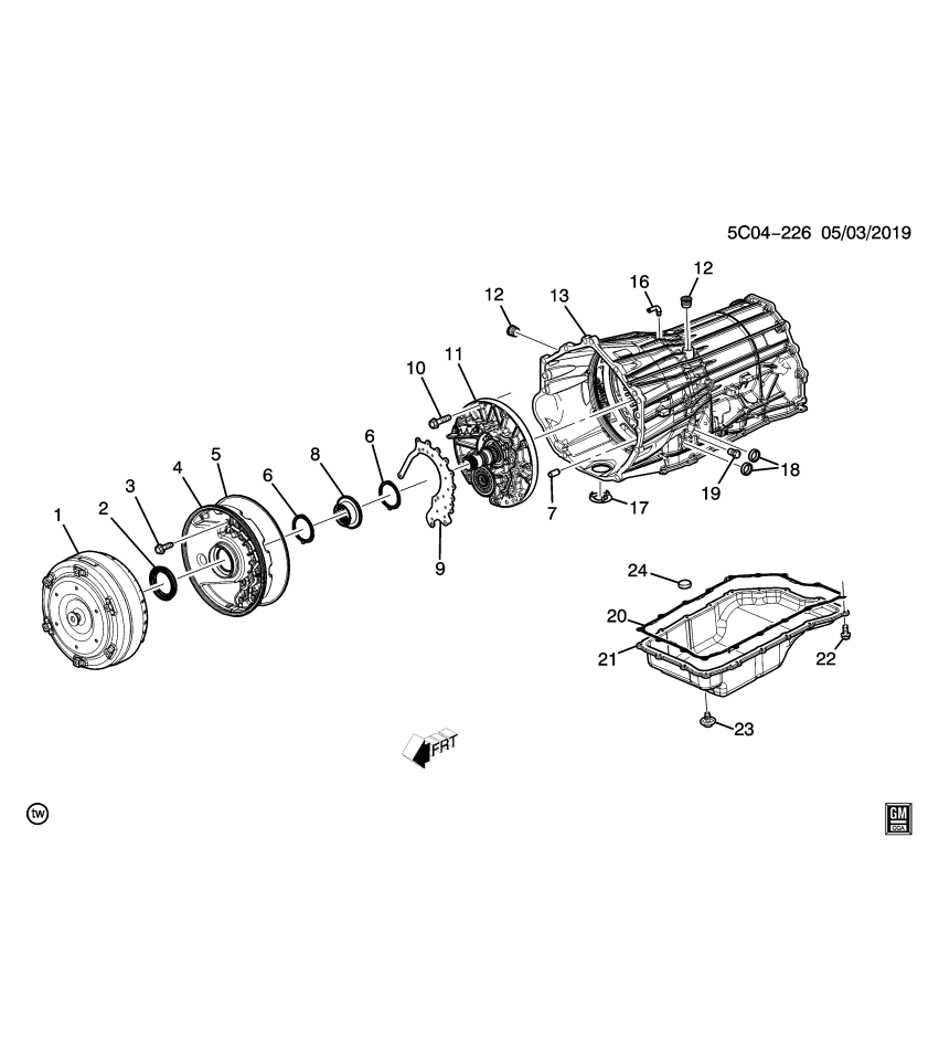 GM 24277112 SEAL-A/TRNS CASE FRT CVR