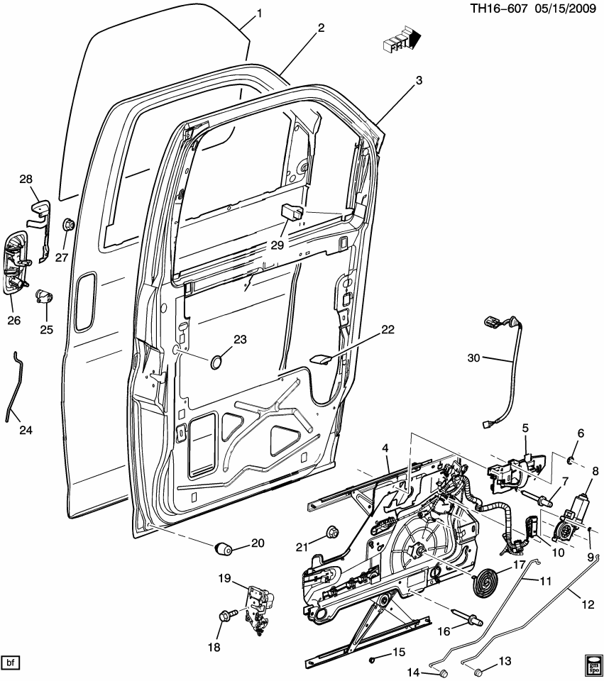 GM 86785943 LATCH ASM-FRT S/D