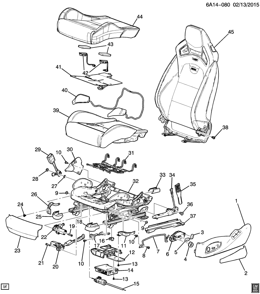 GM 84567203 HEATER ASM-F/SEAT CUSH