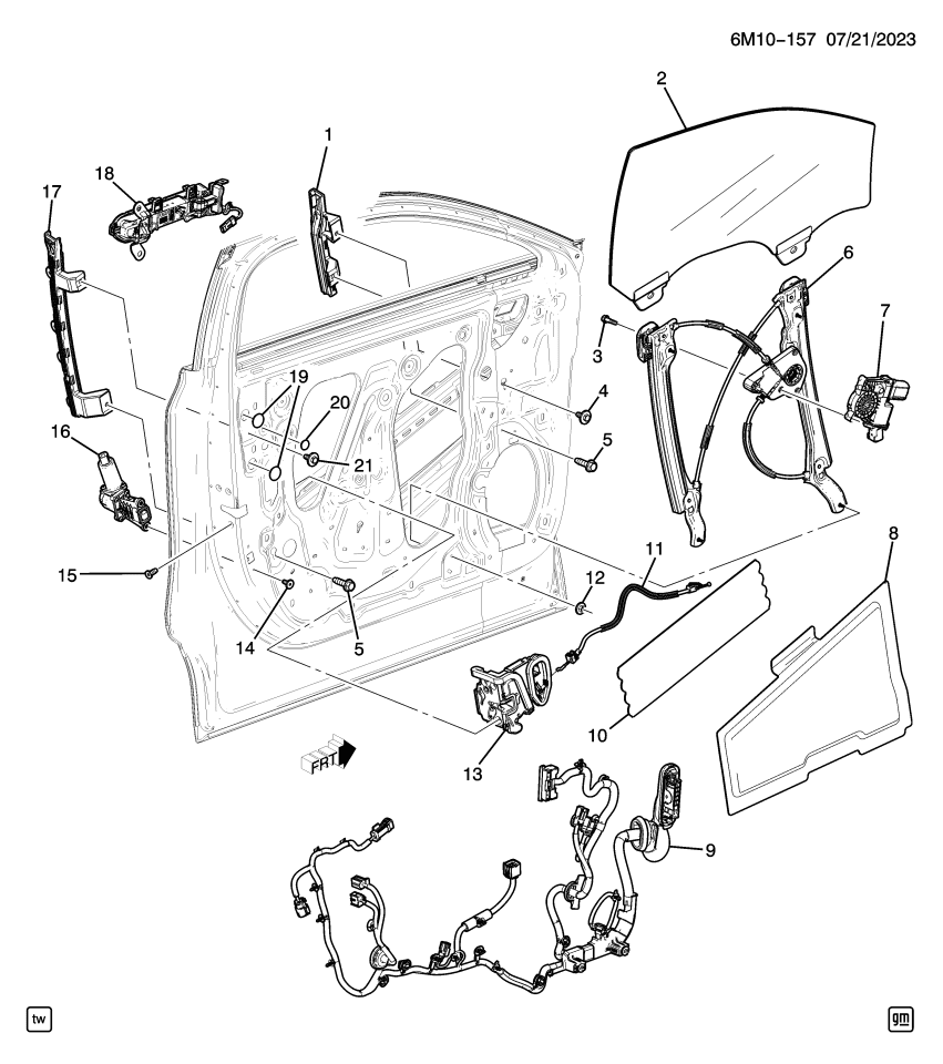 GM 13551694 LATCH ASM-FRT S/D