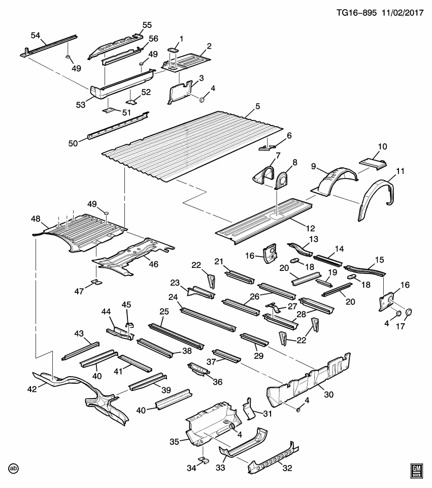 GM 23158836 Reinforcement Asm-Cargo Tie Down Loop