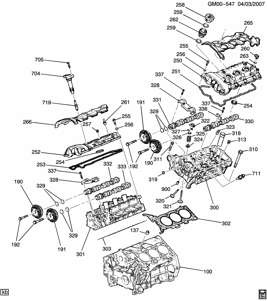 GM 19420032 CAMSHAFT ASM, INT