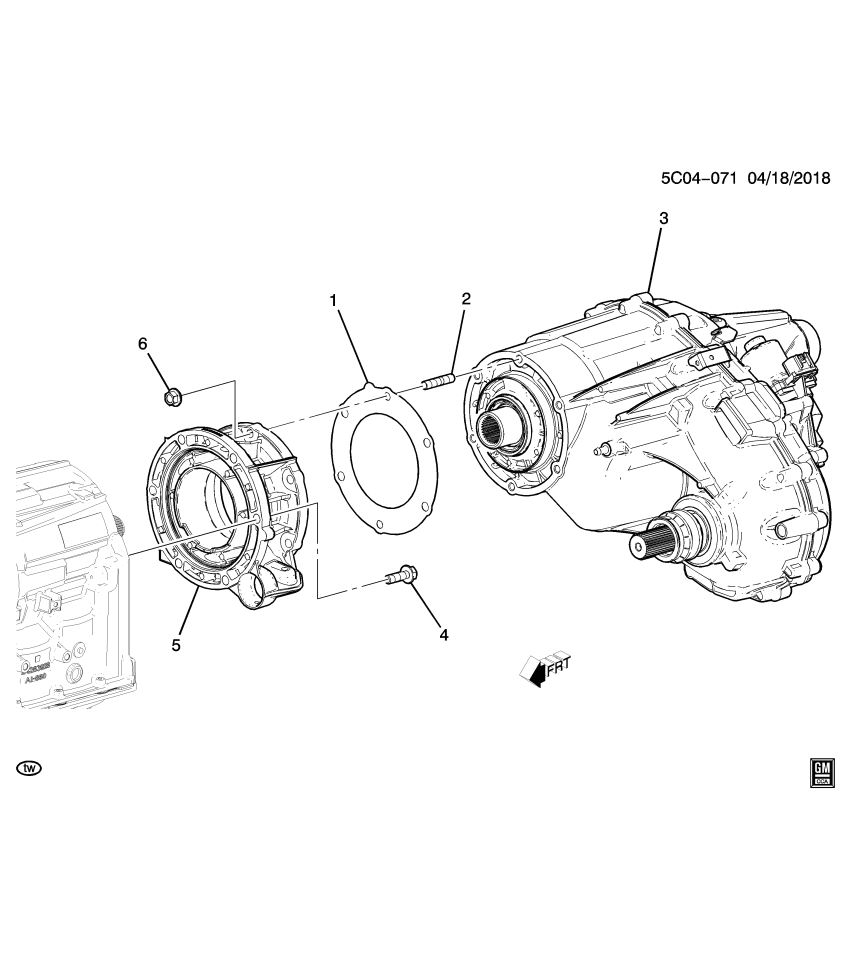 GM 84978148 Transfer Case