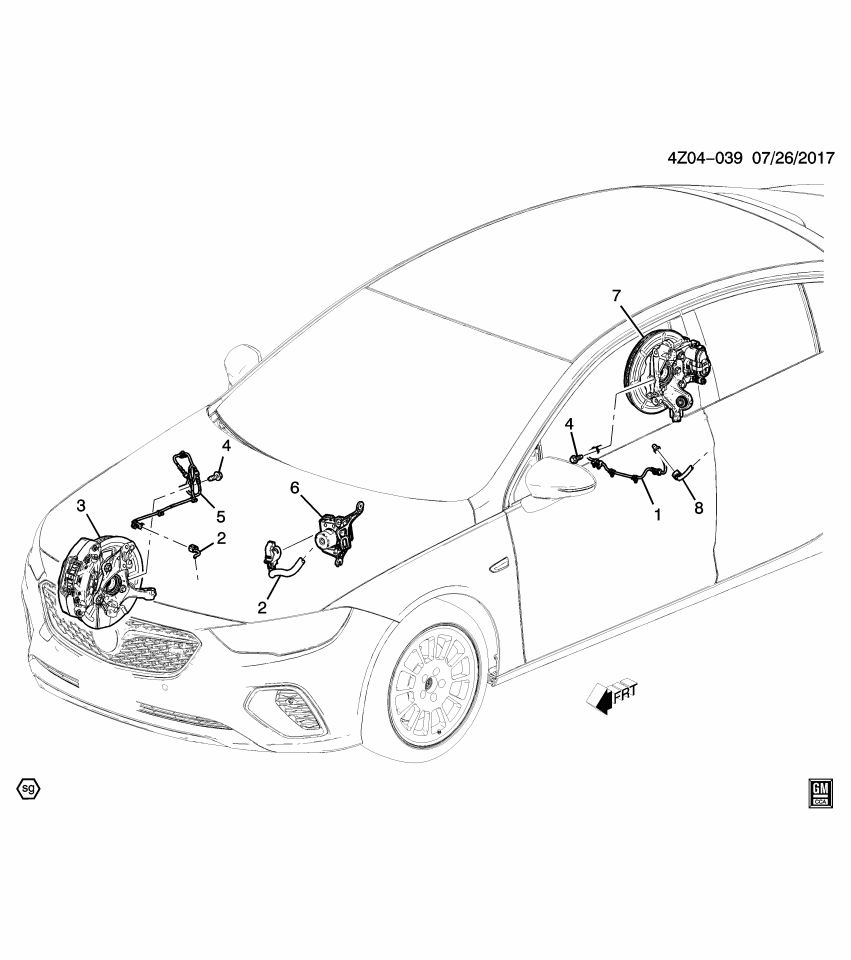 GM 42841239 SENSOR ASM-RR WHL SPD