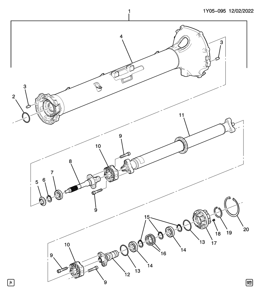 GM 23366291 Drive Shaft
