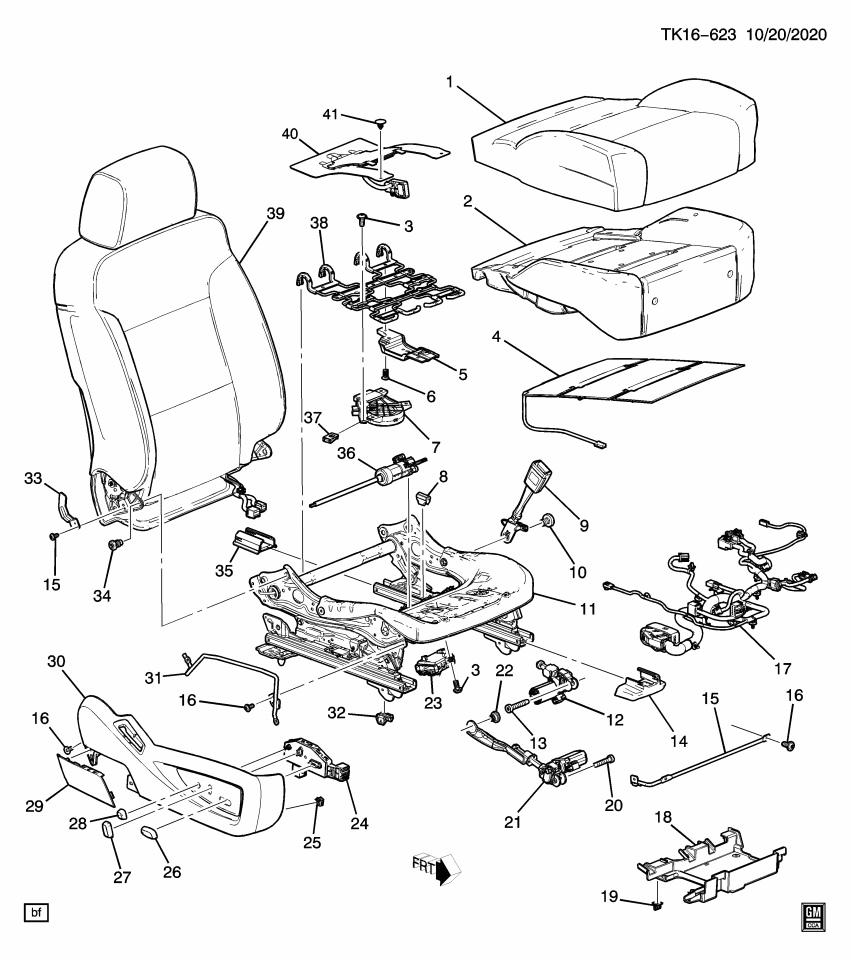 GM 23187601 Bracket-Front Seat Heater Control Module