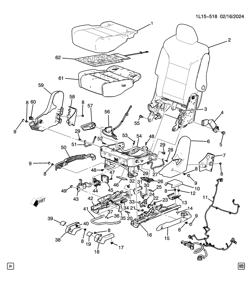 GM 86546520 HEATER ASM-R/SEAT CUSH
