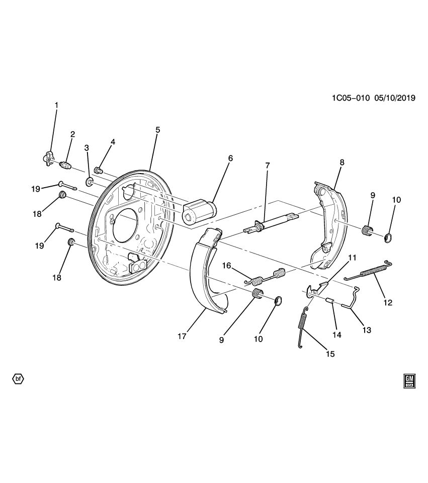 GM 95375881 Pin-Rear Brake Shoe