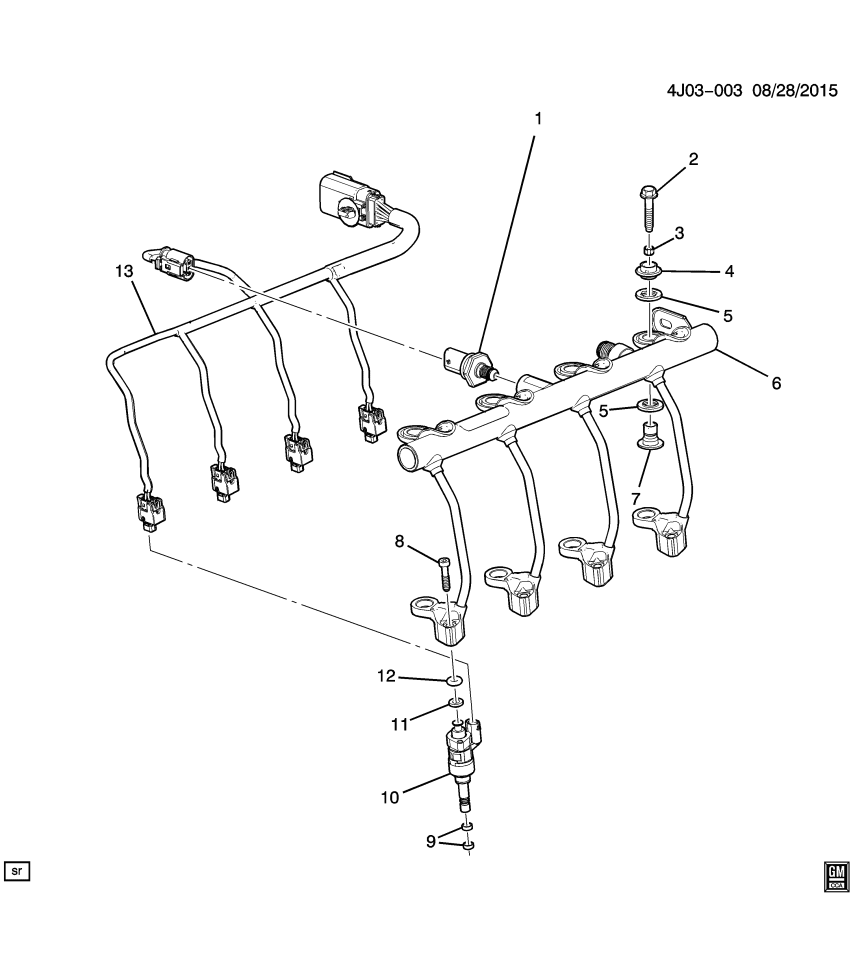 GM 12711613 Injector Seal Kit