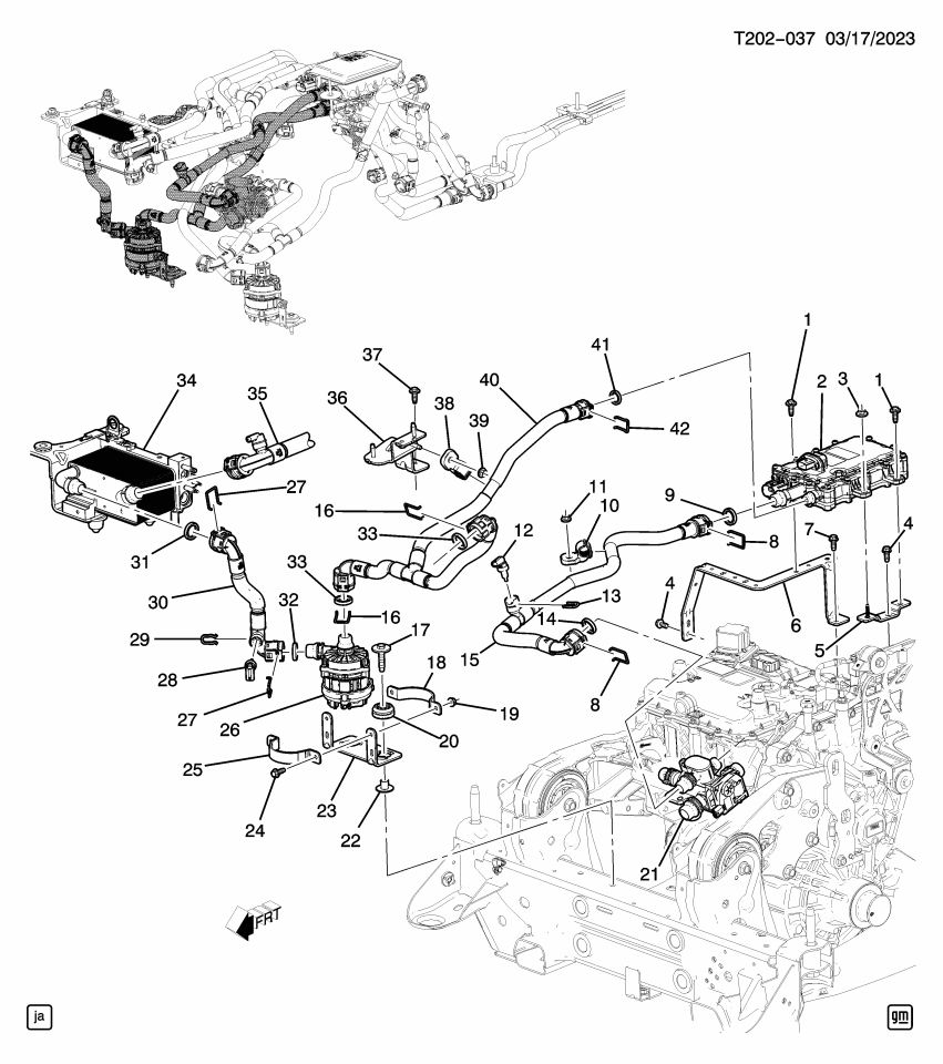 GM 13556181 PUMP ASM-AUX WAT