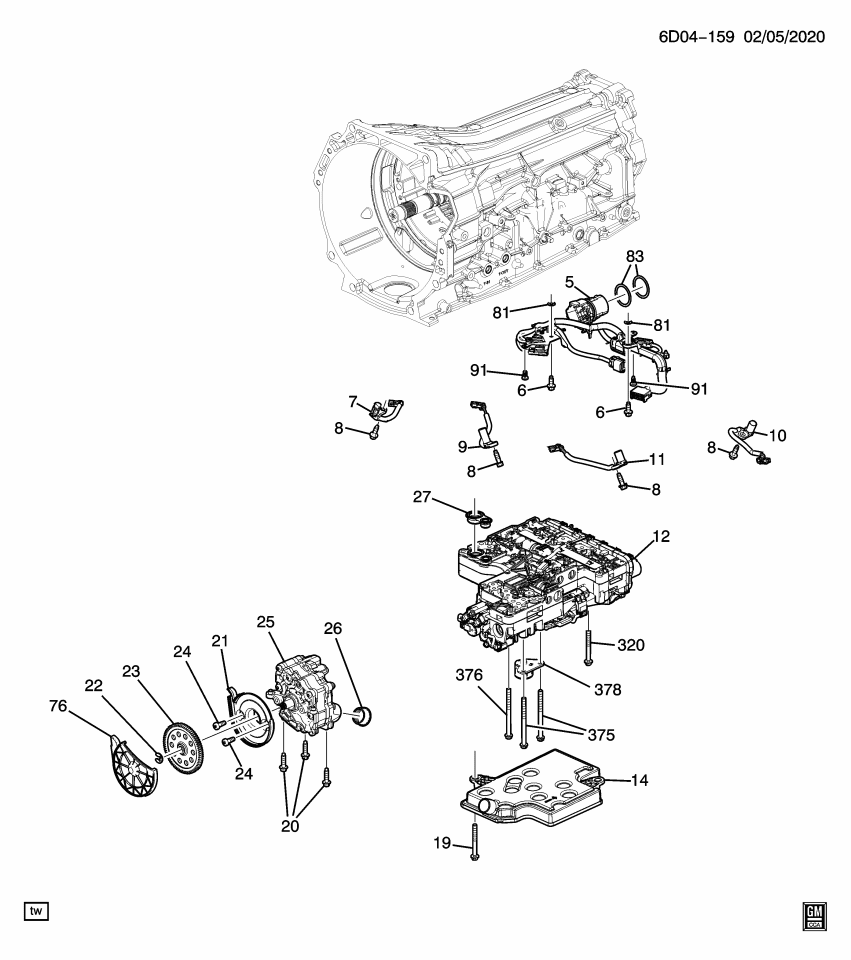 GM 11547687 Bolt, Automatic Transmission Parking Interlock Solenoid