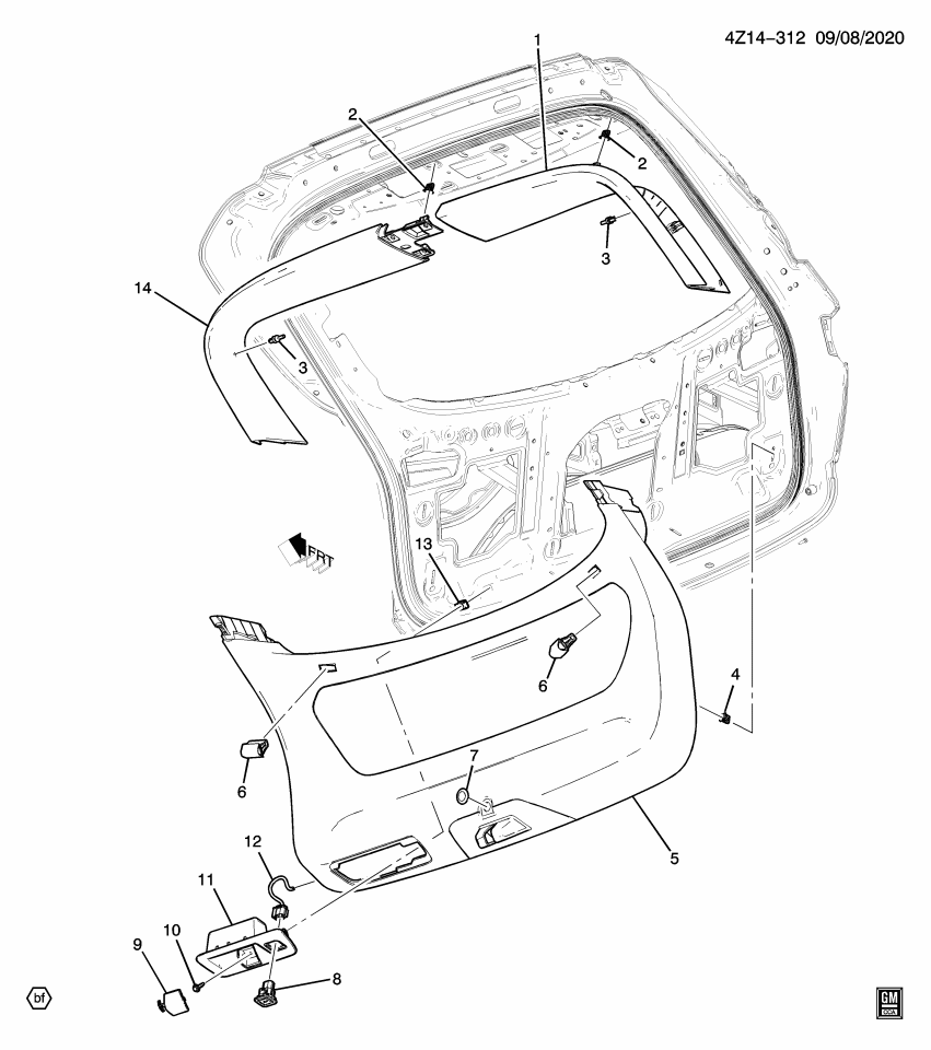 GM 84905420 Pull Handle Cap