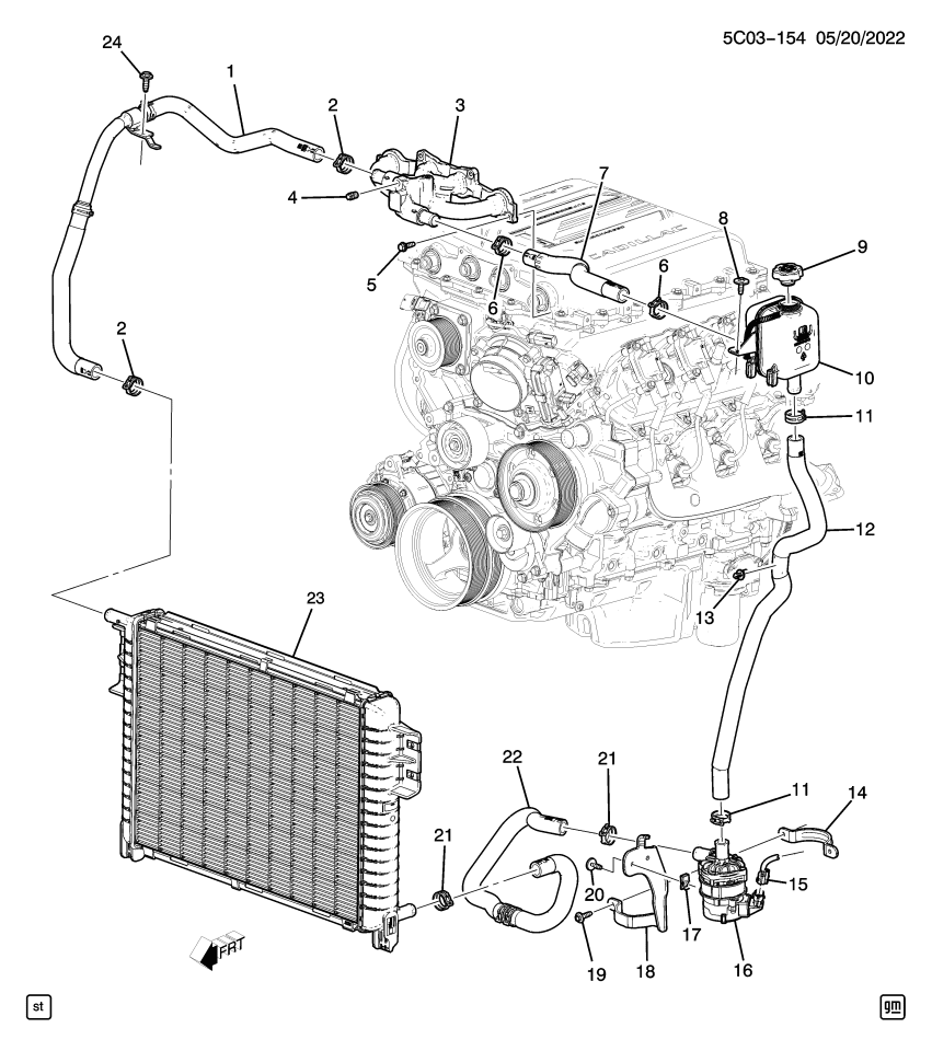 GM 11519384 BOLT ASM - HX HD W/CON WA