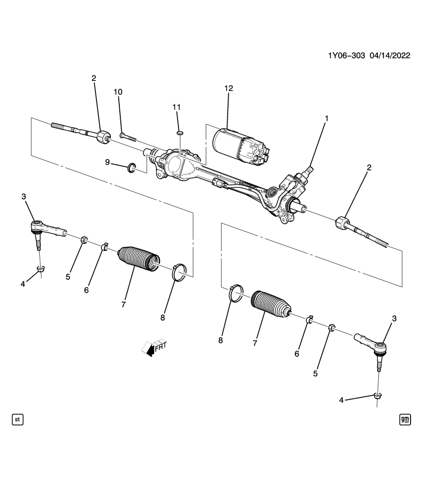 GM 85108995 MOTOR KIT-P/S ASST