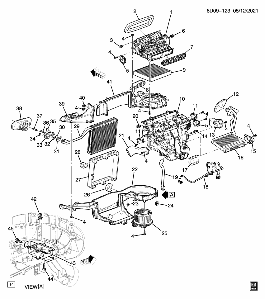 GM 13550462 MODULE ASM-I/S AMB AIR QUALITY PRTLT SEN