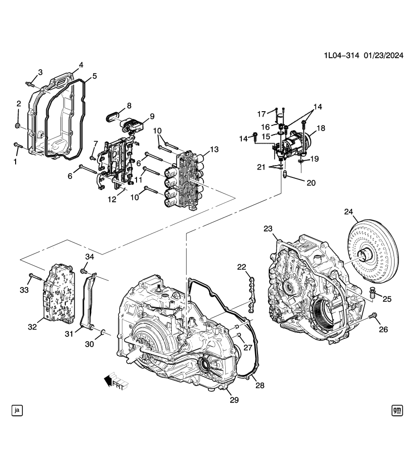 GM 24267848 Pan Gasket