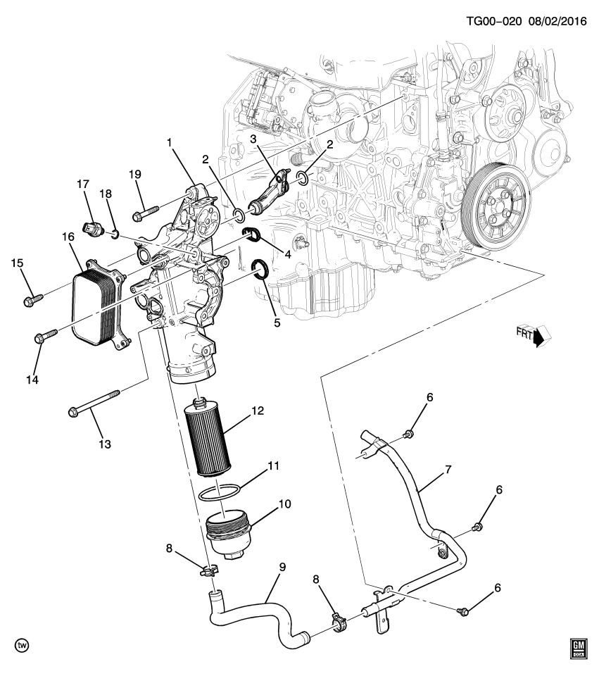 GM 55596730 Gasket-Oil Filter