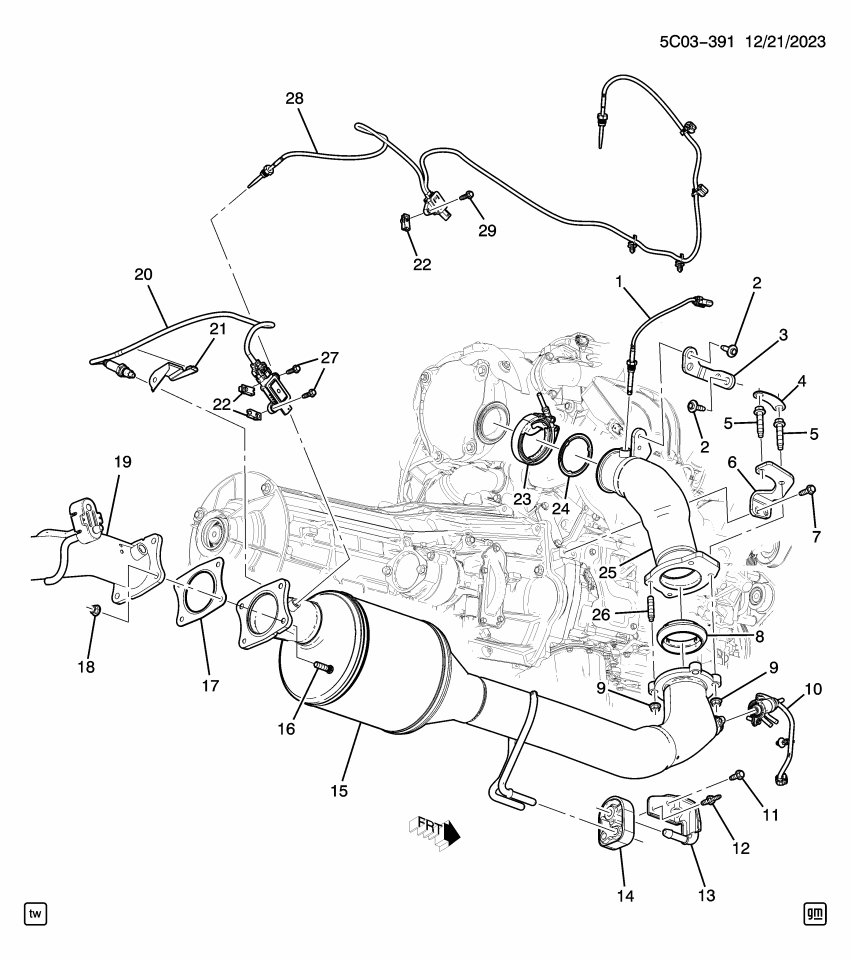 GM 11603674 NUT, INDIRECT F/INJR