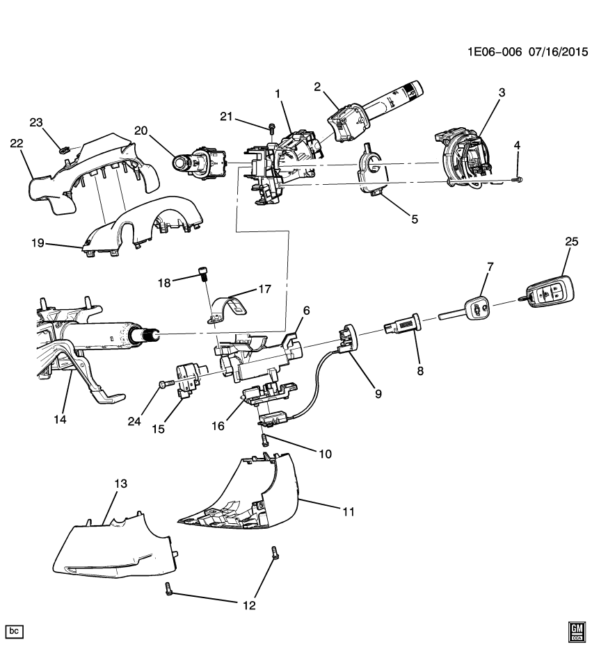 GM 23366895 Blank Kit-Door Lock & Ignition Lock (W/ Remote Control Door Lock