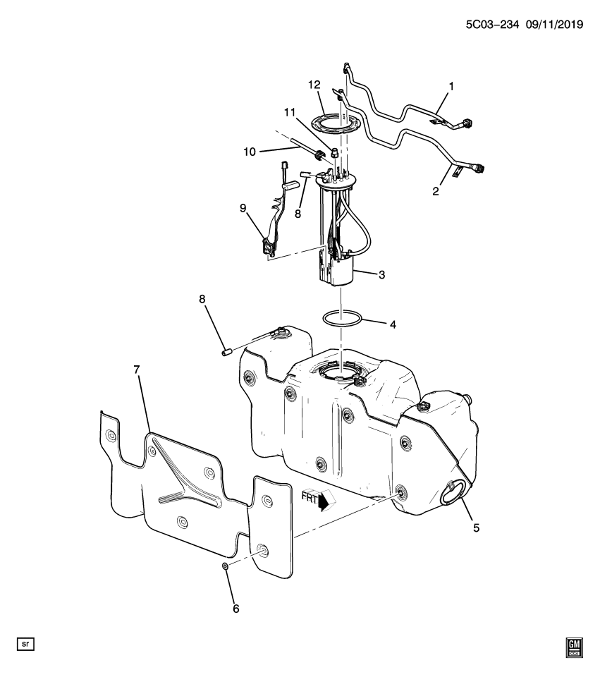 GM 85563610 PIPE ASM-FUEL FEED