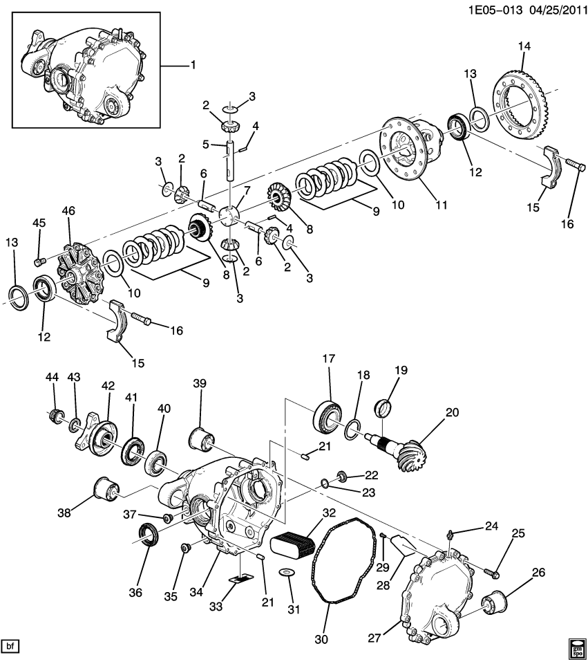 GM 22860903 Shaft-Differential Pinion Gear