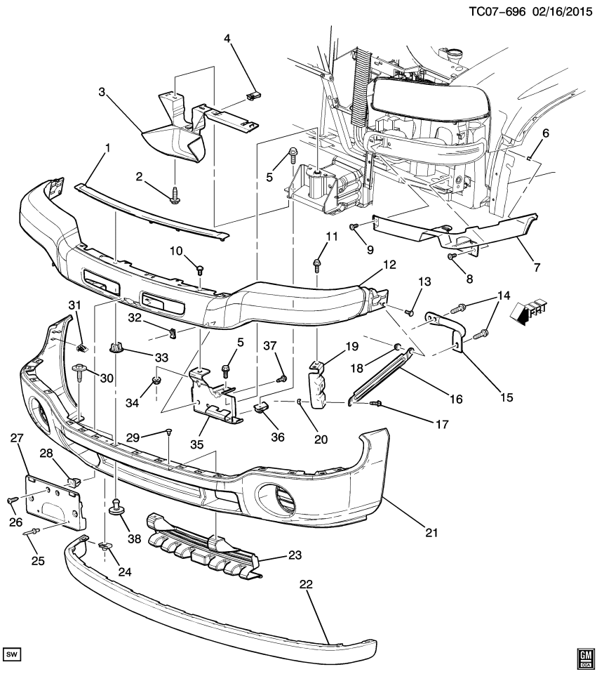 GM 10392479 Cover-Front Tow Hook