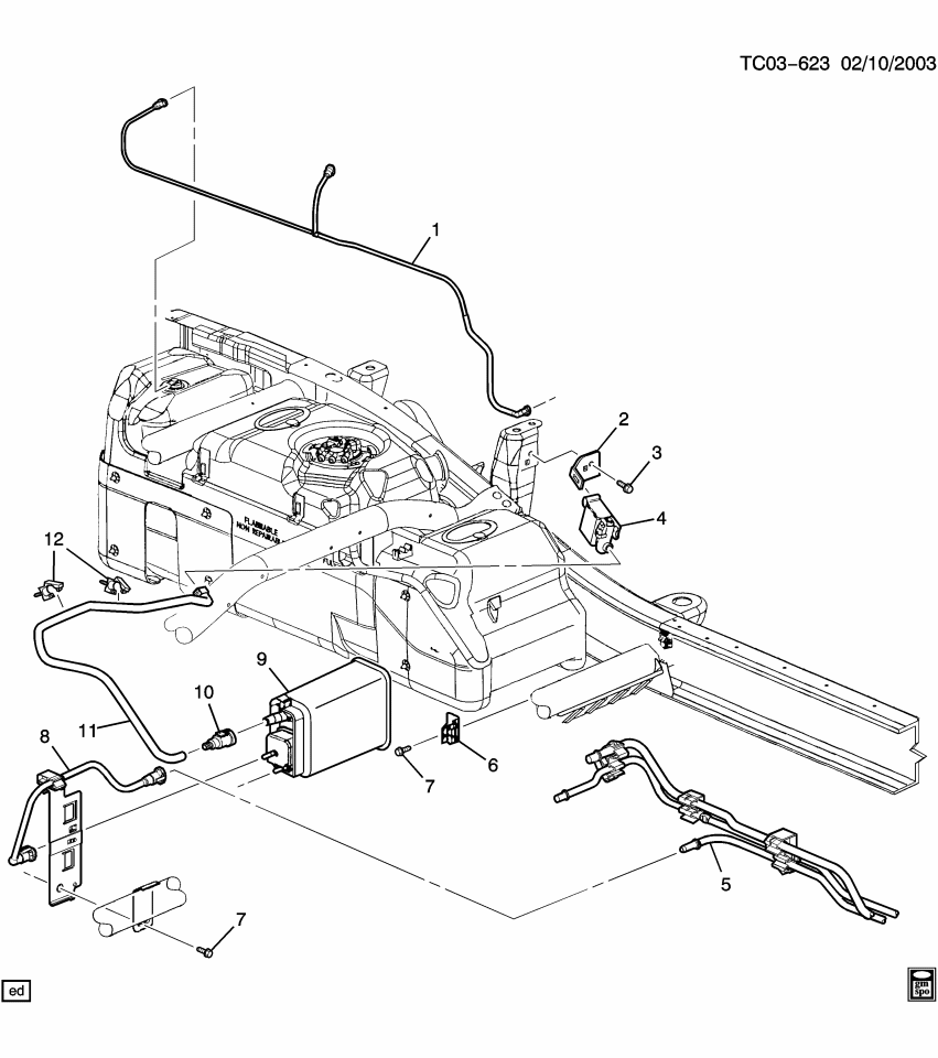 GM 19418001 CANISTER ASM, EVAP EMIS