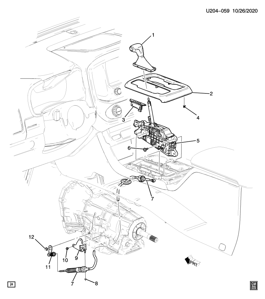 GM 85103955 Shift Control Cable