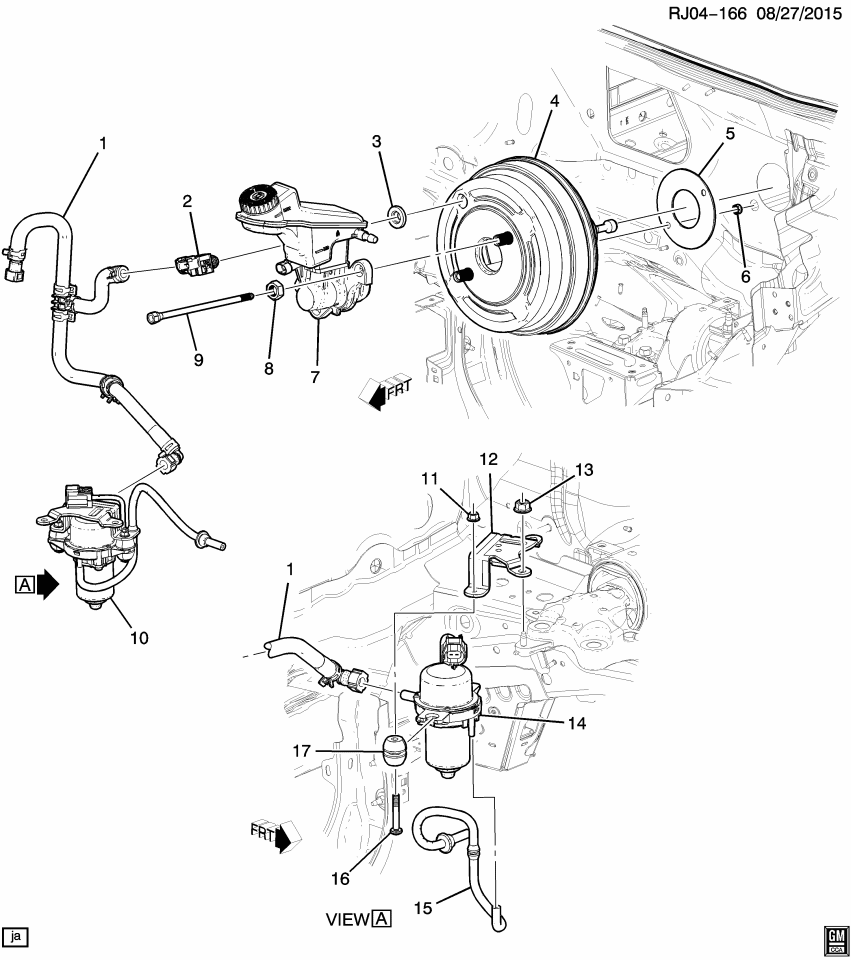 GM 95418263 Hose-Power Brake Booster Pump Vent