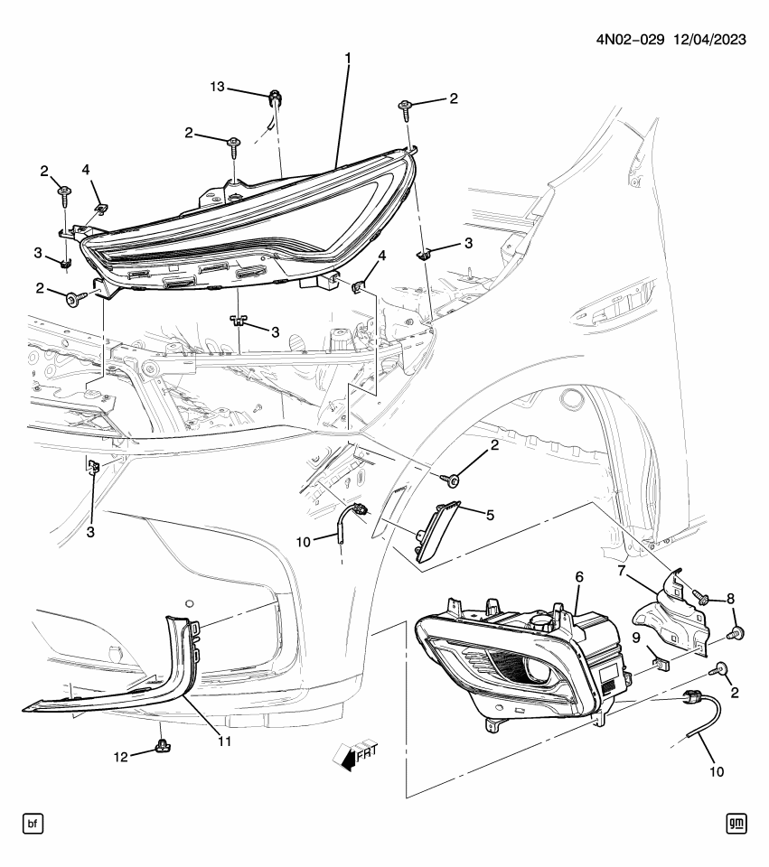 GM 84904696 Daytime Run Lamp