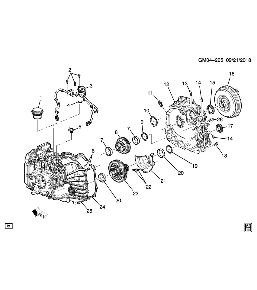 GM 24285622 Shim-Front Differential Drive Pinion Gear Bearing(1.068-1.088Mm*Light. Blue