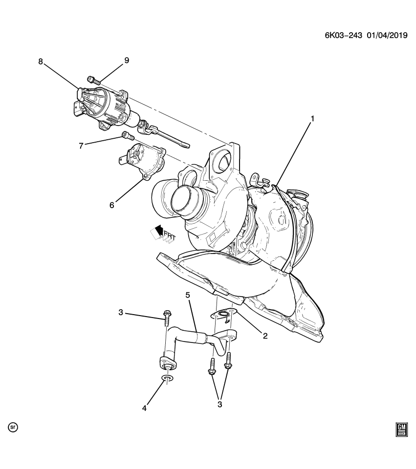GM 12703919 BOLT/SCREW-CHRG AIR BYPASS REG SOL VLV