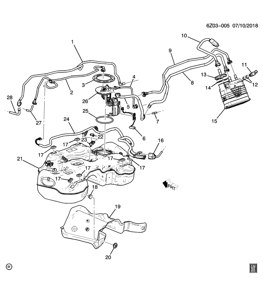 GM 84565280 HOSE ASM-EVAP EMIS CNSTR PURGE