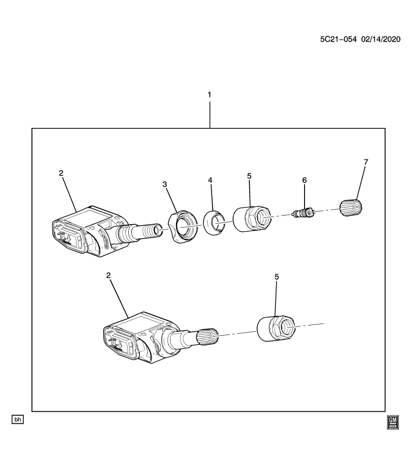 GM 13545366 SENSOR ASM-TIRE PRESS IND