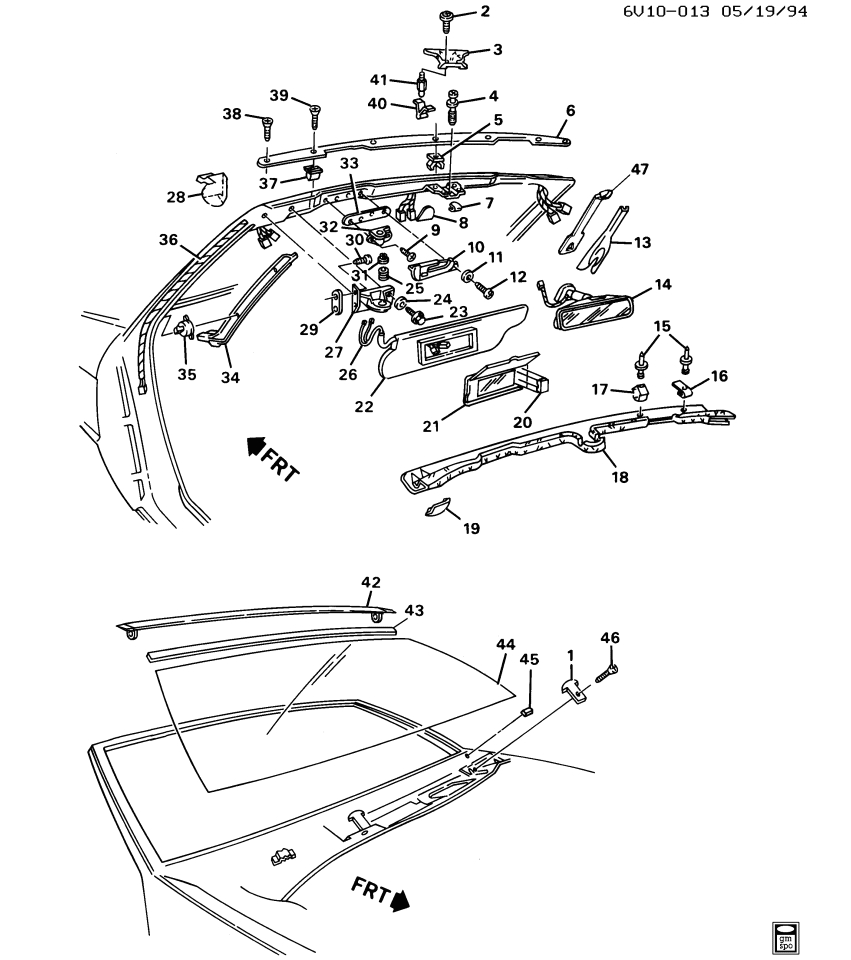 GM 3532907 F-SUNSHADE