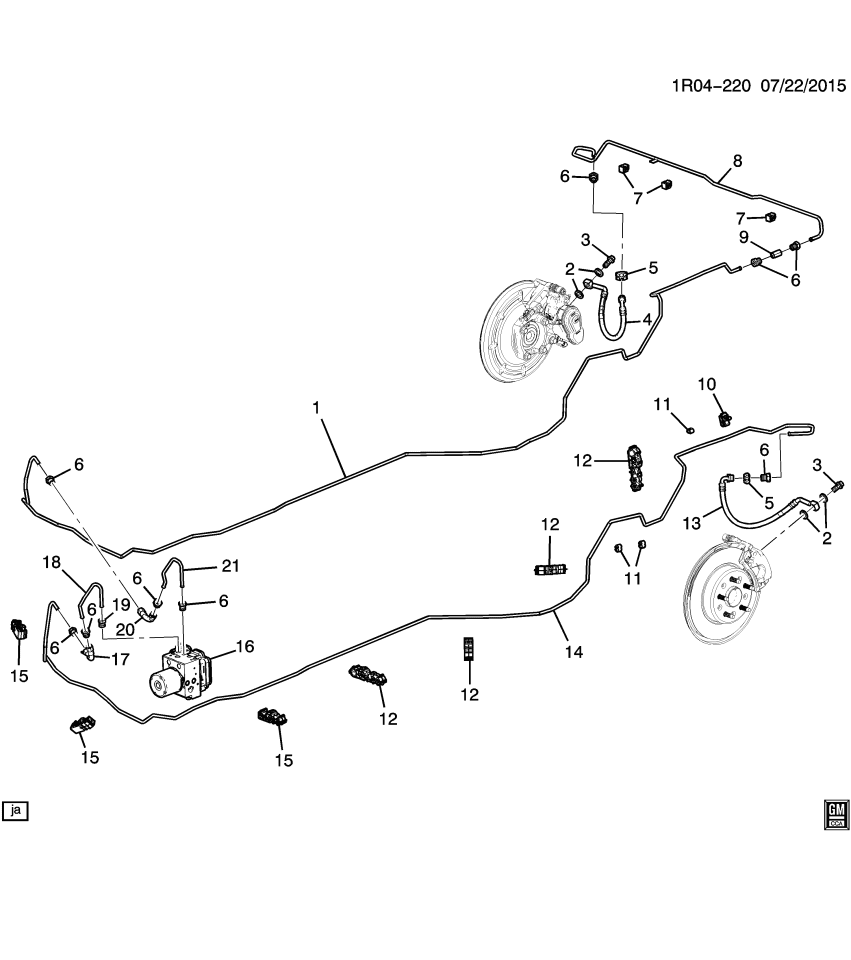 GM 22949907 Pipe Asm-Brake & Fuel Feed & Evap Emission