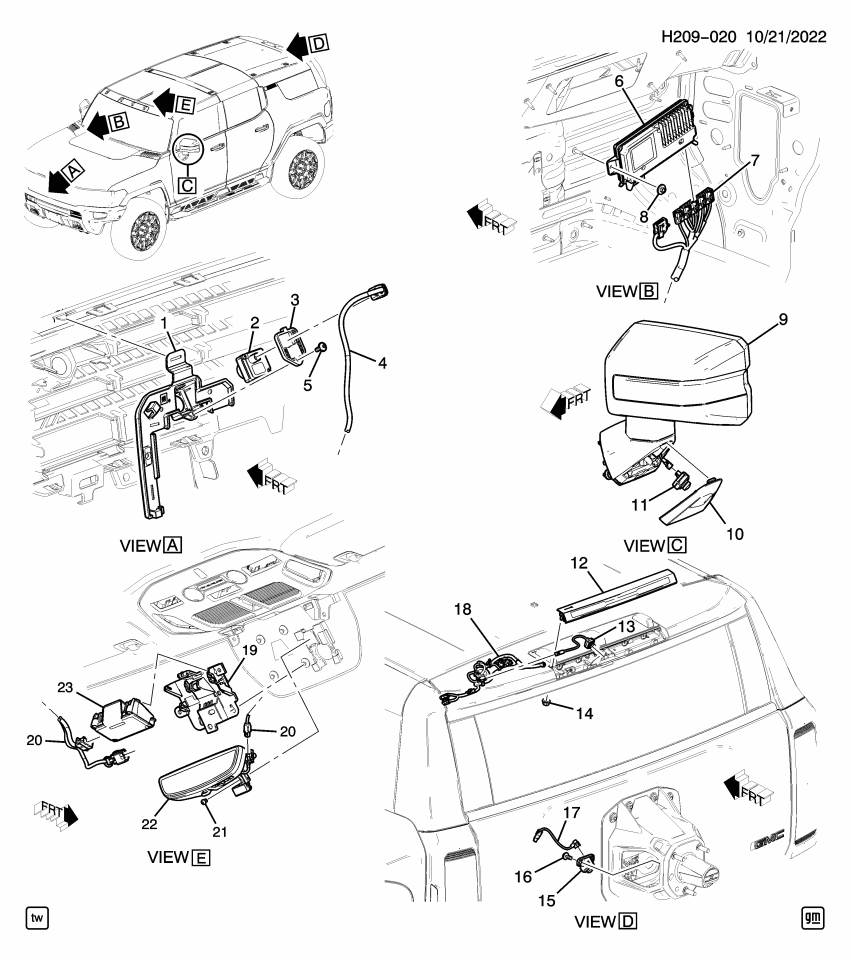 GM 86587052 MODULE ASM-VIDEO PROCESSING