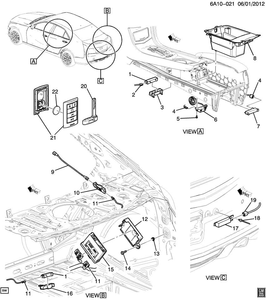 GM 23108011 Harness Asm-Back Up Alarm Wiring