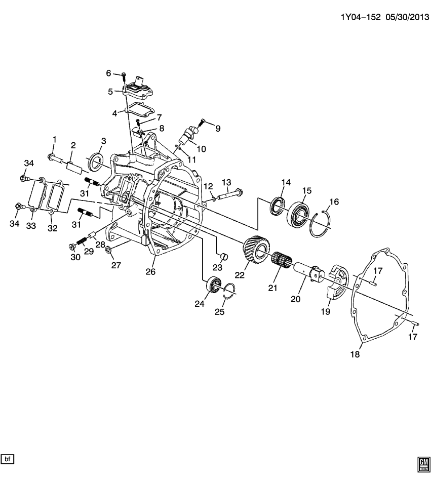 GM 19302580 Support, Rev I/Gear