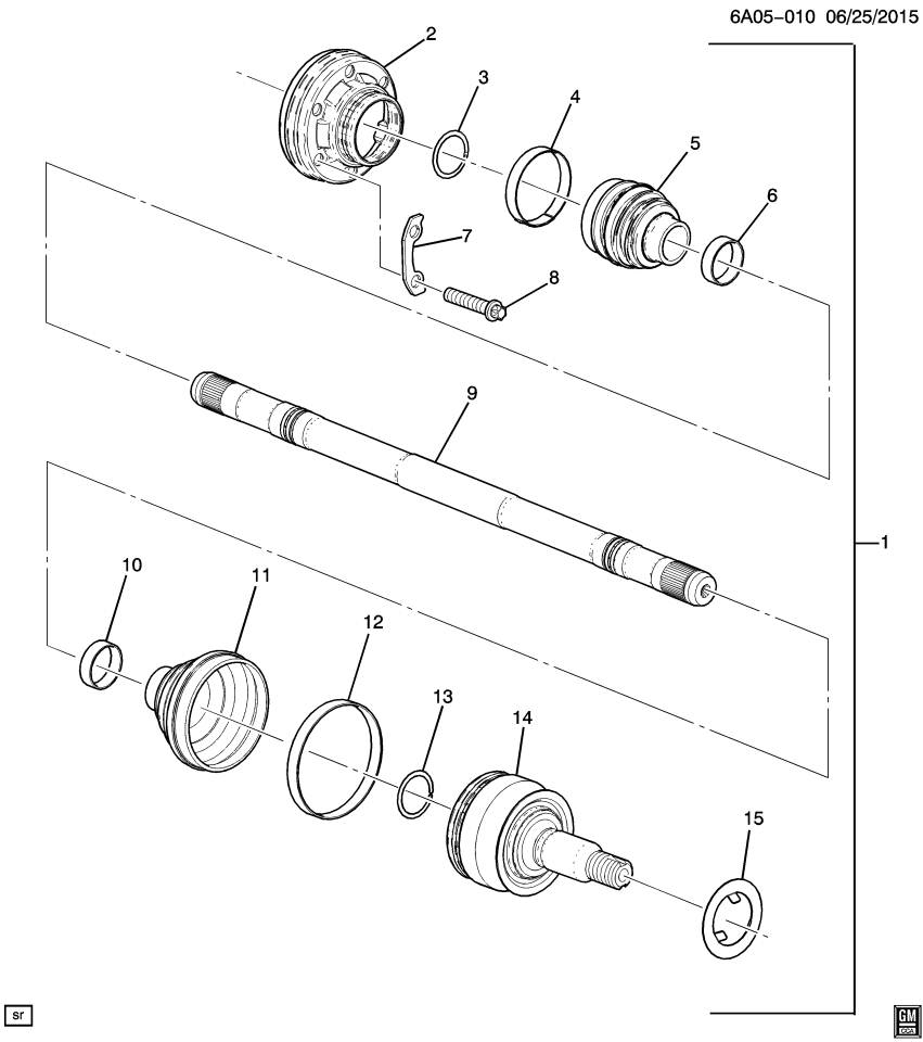 GM 84138239 Inner Joint Assembly