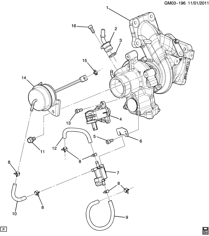 GM 12679397 Bolt/Screw-Charging Air Bypass Valve