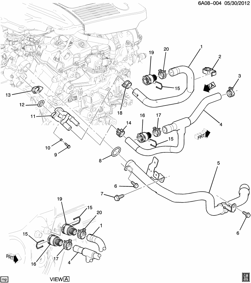 GM 22990679 Hose-Heater Outlet