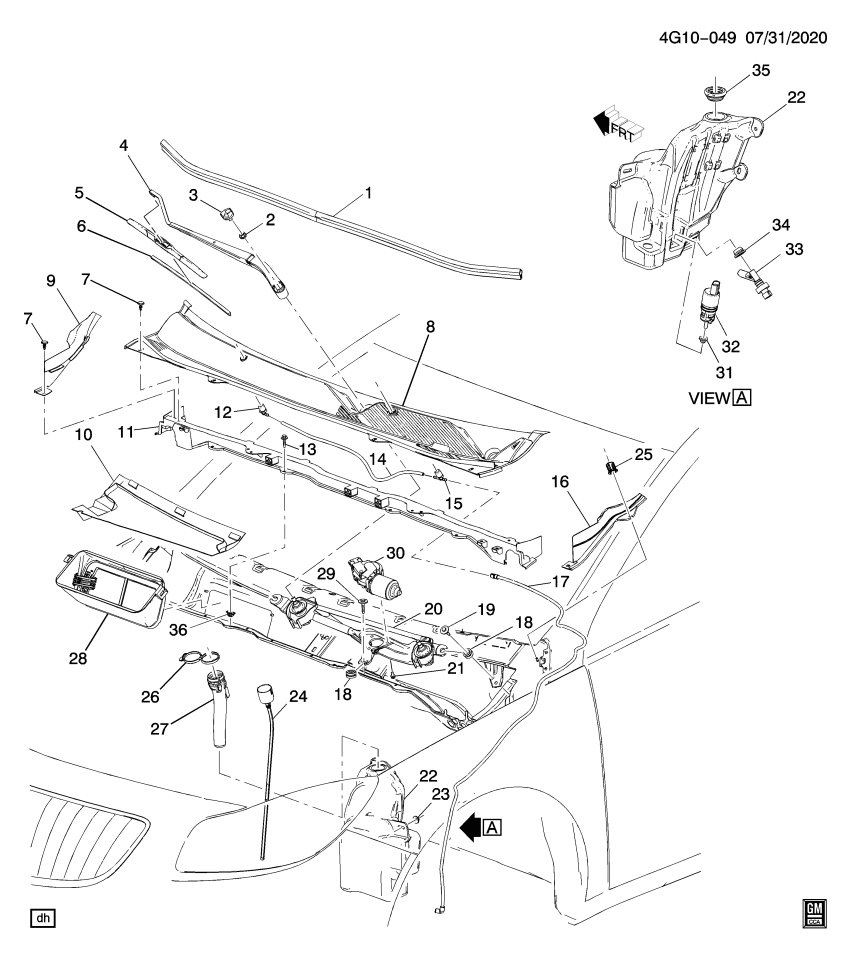 GM 13238486 Retainer-Front Fender Bolt Access Hole Cover