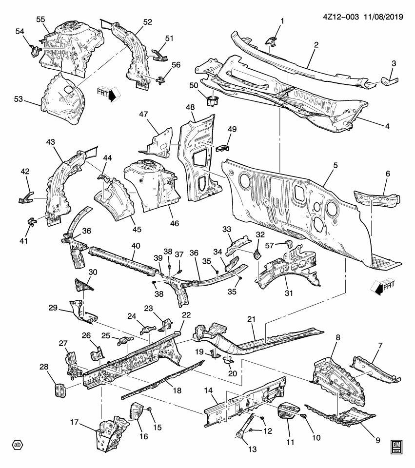 GM 22978198 Bracket-Front End Upper Tie Bar