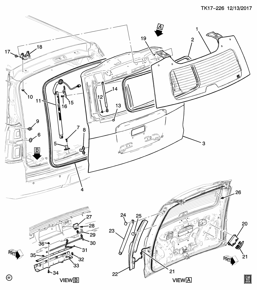 GM 23391076 Window Asm-Rear Compartment Lift