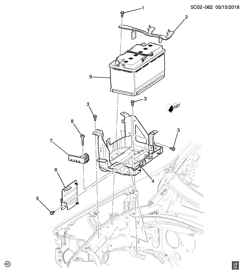 GM 84830621 INSULATOR ASM-BAT
