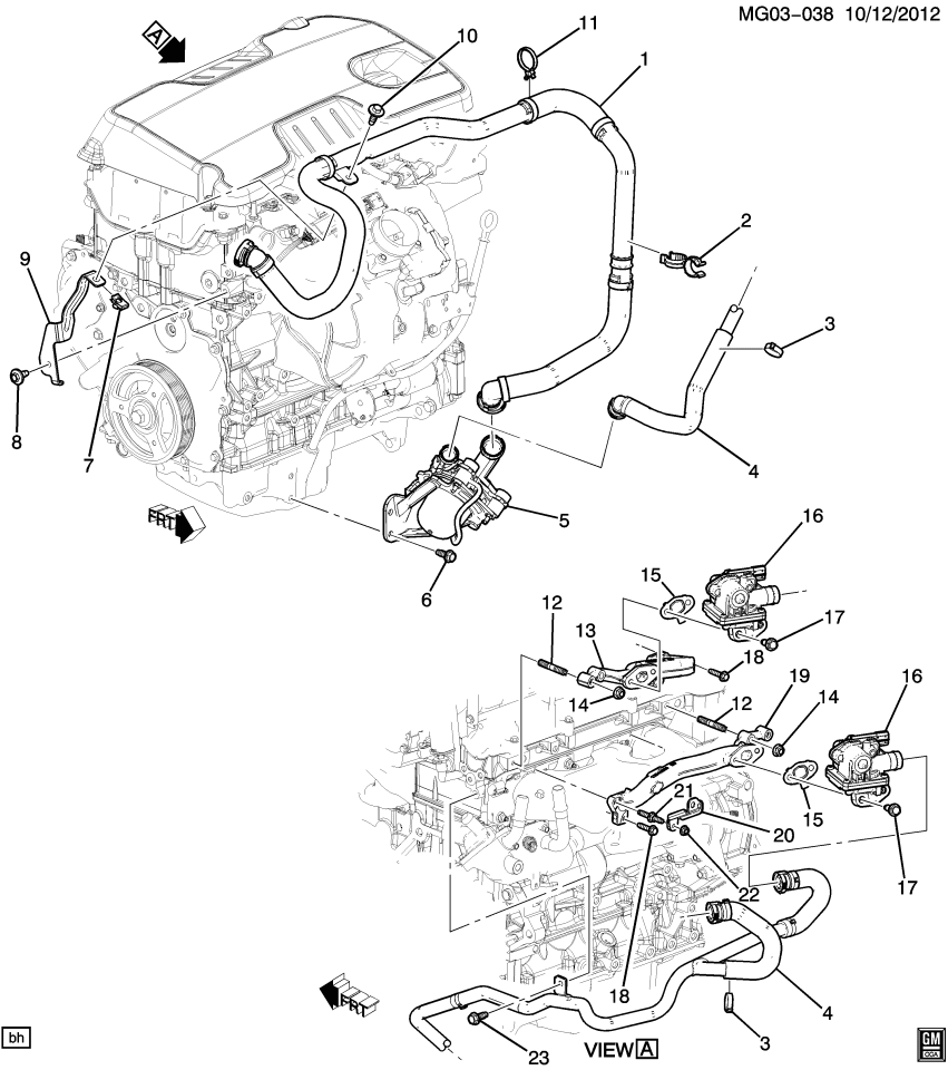 GM 12651850 Bracket-Secondary Air Injection Check Valve