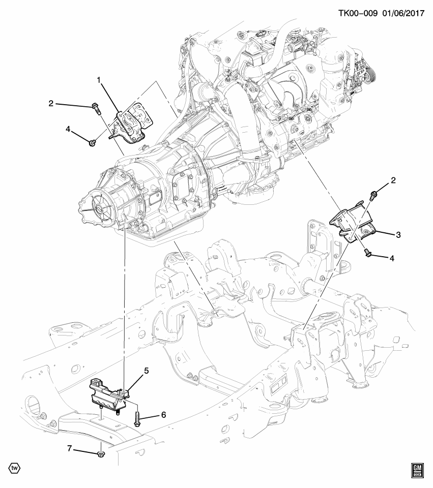 GM 11547130 Bolt, Engine Mount