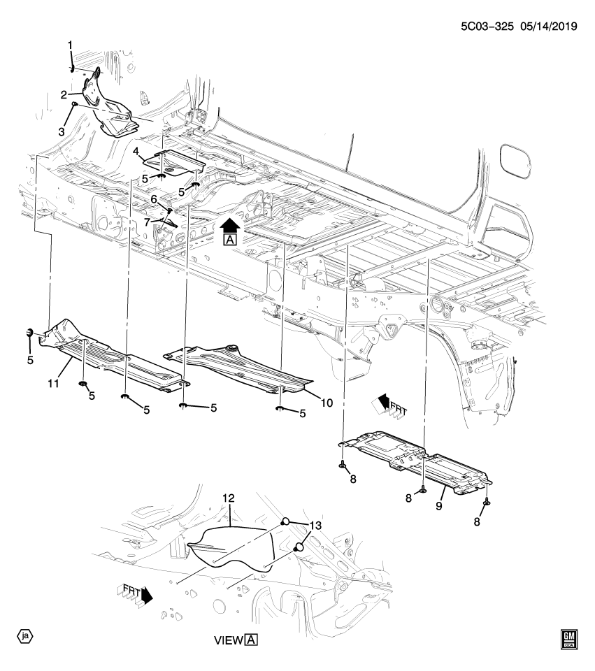 GM 84154802 SHIELD-FRT FRM HT